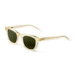 Men's Claude Polarized Sunglasses // Champagne + Green