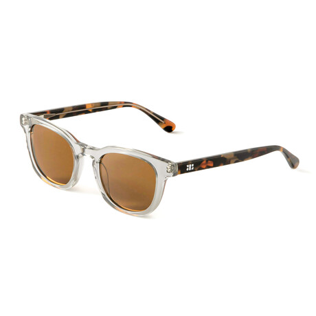 Men's Sinclair Polarized Sunglasses // Transparent + Tortoise + Brown