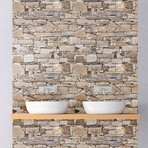 Stones of The Sarthe Sticker Wall Decal (11.5"H x 11.5"W)