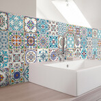 Azulejos Ludivina Tile Stickers // Set of 60 (24.5"H x 39"W Area)