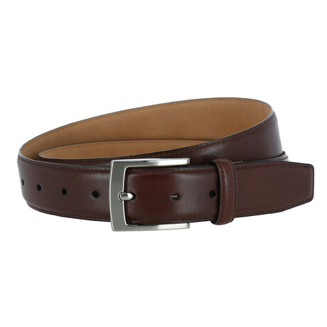 Caleb 35mm Casual Leather Belt // Brown (S (30-32))