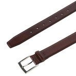 Caleb 35mm Casual Leather Belt // Brown (S (30-32))