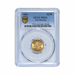 1860 $2.50 Gold Liberty Head Quarter Eagle // New Reverse // PCGS Certified MS64 // Wood Presentation Box