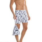 Swim Shorts // White Shark (2XL)