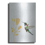 Hummingbird and the Flower by Seven Trees Design (16"H x 12"W x 0.13"D)