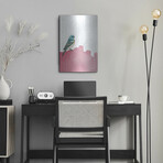 Bird on Pink by Seven Trees Design (16"H x 12"W x 0.13"D)