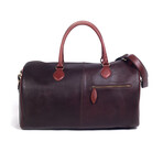 The Clifford Leather Duffel  // Dark Brown + Brown