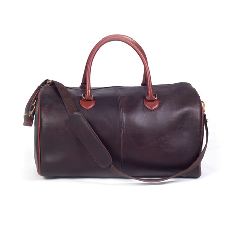 The Clifford Leather Duffel // Dark Brown + Brown
