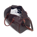 The Clifford Leather Duffel  // Dark Brown + Brown