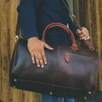 The Clifford Leather Duffle  // Dark Brown 