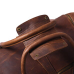 The Bowie Leather Duffel  // Brown
