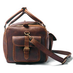 The Bowie Leather Duffle  // Brown