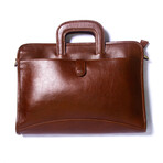 Chelmsford Leather Briefcase // Brown