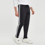 Stevey Sweatpants // Black + White (XL)