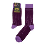 Violet Drizzle Socks (Medium)