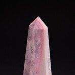 Genuine Polished Pink Opal Obelisk