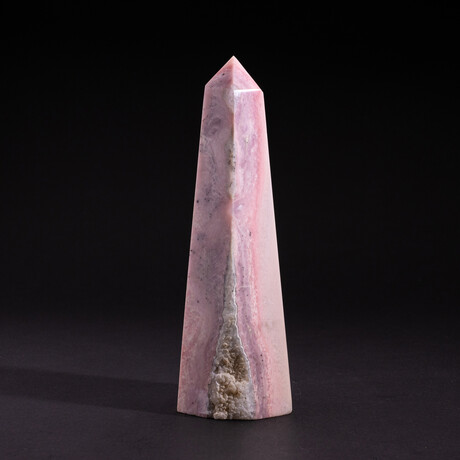 Genuine Polished Pink Opal Obelisk