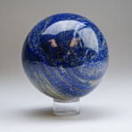 Genuine Polished Lapis Lazuli Sphere 3.3 lb + Acrylic Display Stand