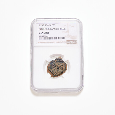 "Oak Island Type" Spanish “Pirate” Coin // 1621-1665 AD