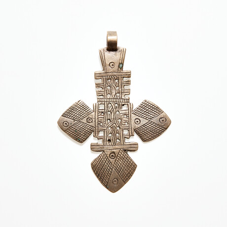 Coptic Ethiopia // Large Silver Cross Pendant