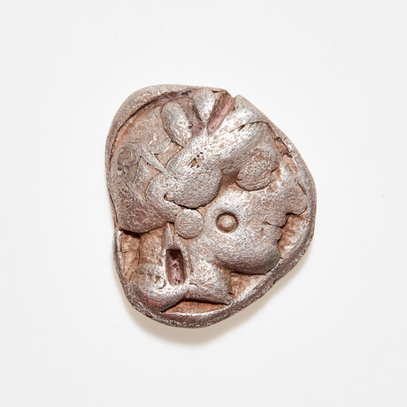 Athens Silver Coin // Athena & Owl // 454-404 BC