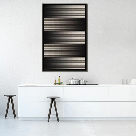 Modern Art- Grayscale by 5by5collective (26"H x 18"W x 0.75"D)