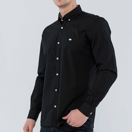Talbot Button Up Shirt // Black (S)