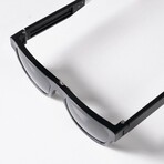 Unisex // Kingsland 2.0 Polarized Sunglasses // Black + Gray