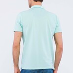 Oxford Pique Short Sleeve Polo Shirt // Light Blue (2XL)