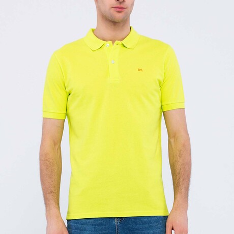 Samuel Short Sleeve Polo Shirt // Neon Yellow (S)