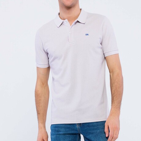 Alexander Short Sleeve Polo Shirt // Gray (S)