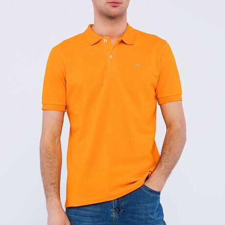 Brian Short Sleeve Polo Shirt // Orange (S)