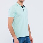 Oxford Pique Short Sleeve Polo Shirt // Light Blue (M)