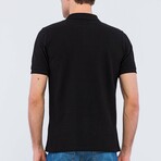 Conrad Short Sleeve Polo Shirt // Black (2XL)
