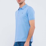 Bruno Short Sleeve Polo Shirt // Light Blue (L)