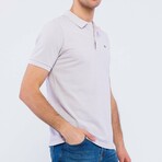 Solid Short Sleeve Polo Shirt // Gray (M)