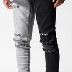 Audley Jeans // Black + Gray (30WX32L)