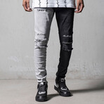 Audley Jeans // Black + Gray (30WX32L)