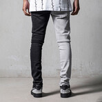 Audley Jeans // Black + Gray (29WX30L)