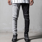 Audley Jeans // Black + Gray (33WX32L)
