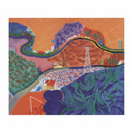 David Hockney // Mulholland Drive: The Road to the Studio // 2021 Offset Lithograph
