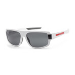 Men's Linea Rossa PS03WS-TWK06F-66 Sunglasses // White + Dark Gray