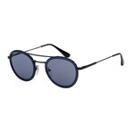 Men's Fashion PR56XS-04A420-49 Sunglasses // Blue + Gunmetal + Blue