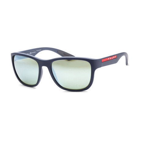 Men's Linea Rossa PS01US-TFY740-59 Polarized Sunglasses // Blue + Green + Silver