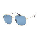 Men's Fashion PR51YS-ZVN04P-58 Sunglasses // Pale Gold + Dark Blue