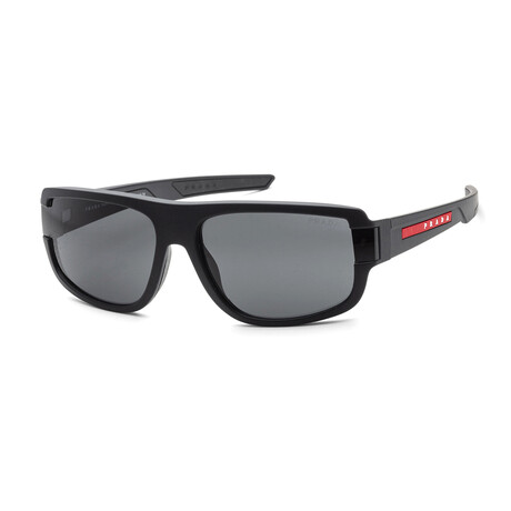 Men's Linea Rossa PS03WS-DG006F-66 Sunglasses // Black + Dark Gray