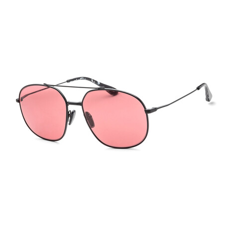 Men's Fashion PR51YS-1BO06O-58 Sunglasses // Matte Black + Red