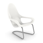 Woosah Chair // Set of 2 // White Seat + Gray Frame