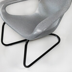 Woosah Chair // Set of 2 // Gray Seat + Black Frame