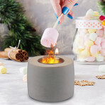 Outdoor Concrete Fire Pit // Cylinder